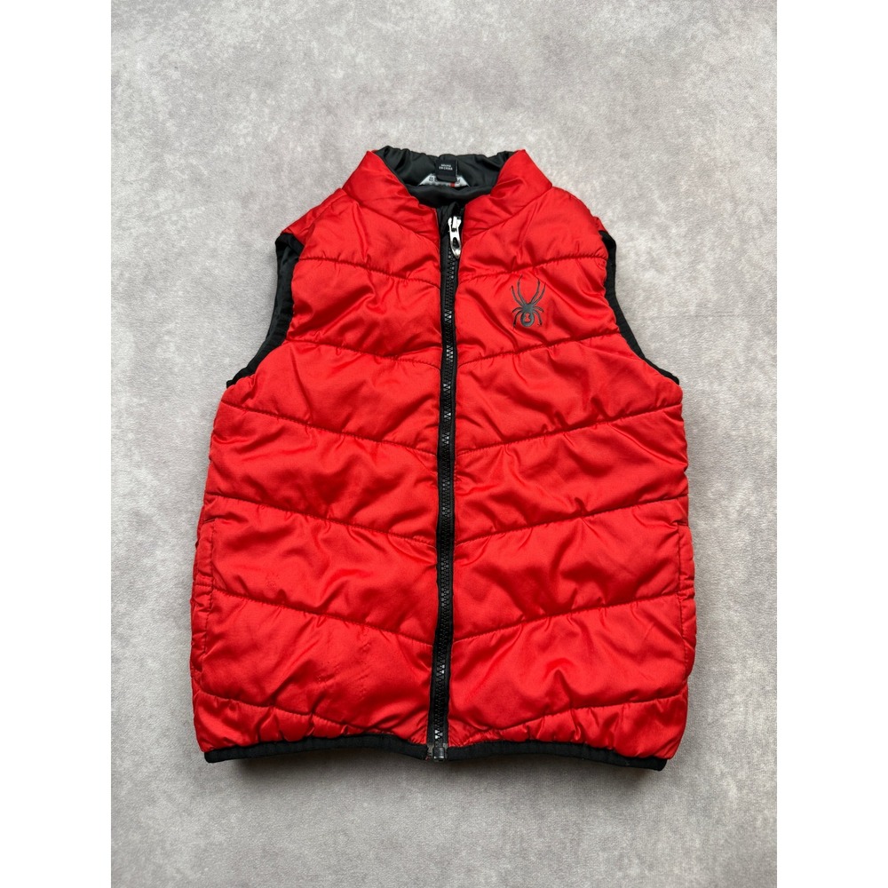 Spyder Kids 4T Red Puffer Vest Full Zip Quilted Insulated Outerwear Fall Winter